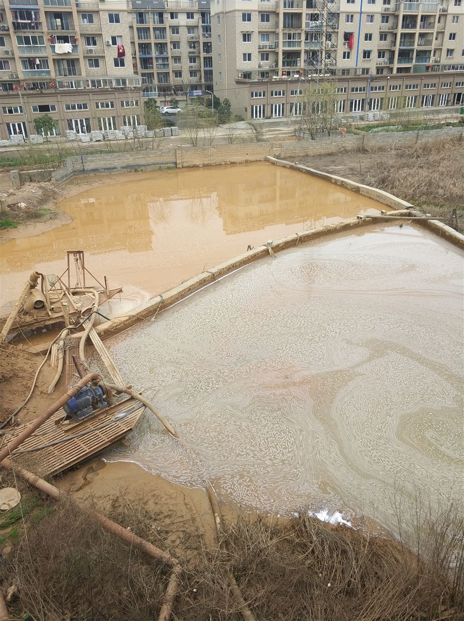 龙楼镇沉淀池淤泥清理-厂区废水池淤泥清淤