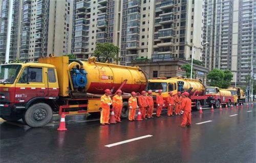 龙楼镇市政管道清淤